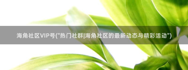 海角社区邮箱怎么设：海角社区VIP号(\