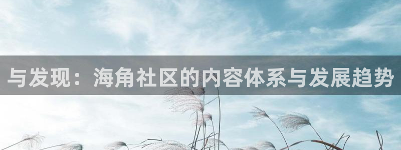 海角社区海外网页：与发现：海角社区的内容体系与发展趋势